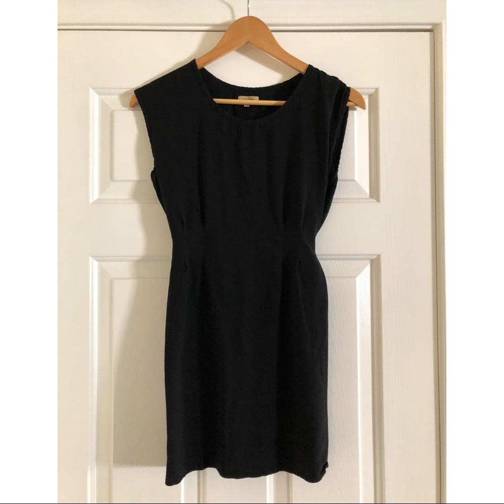 Black Sheath Dress with Tie Waist